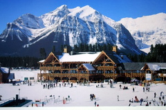 Sking in Lake Louise