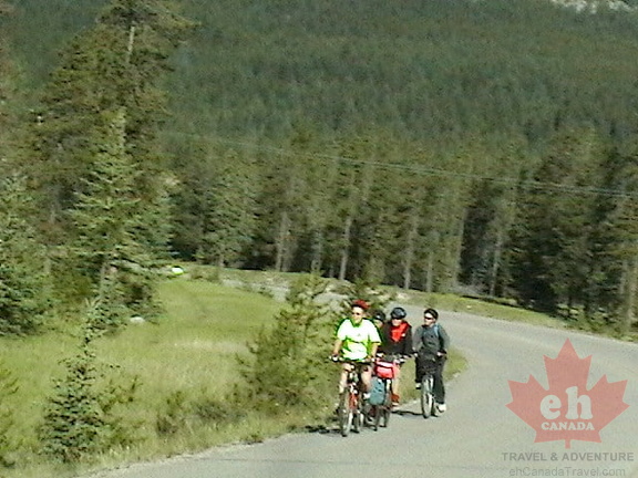 Biking Maligne Lake