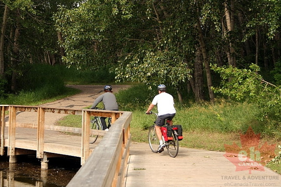 Biking Red Deer