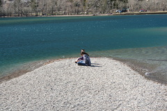Pebbled Beach in Waterton