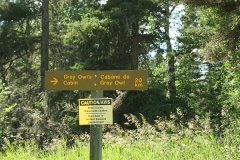 Grey Owl Trailhead Sign