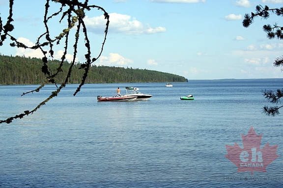 Water Skiing on Waskesiu