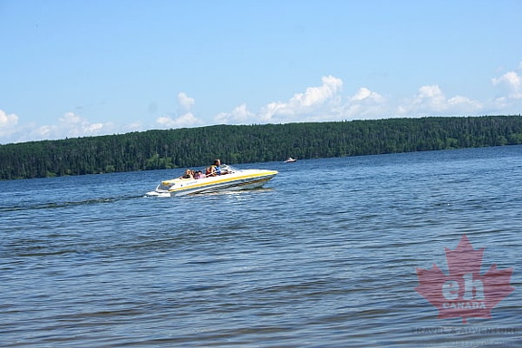 Boating on Waskesiu Lake