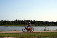 Dog Biking on Rotary Trail
