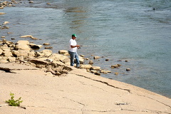 Fishing the South Saskatchewan River