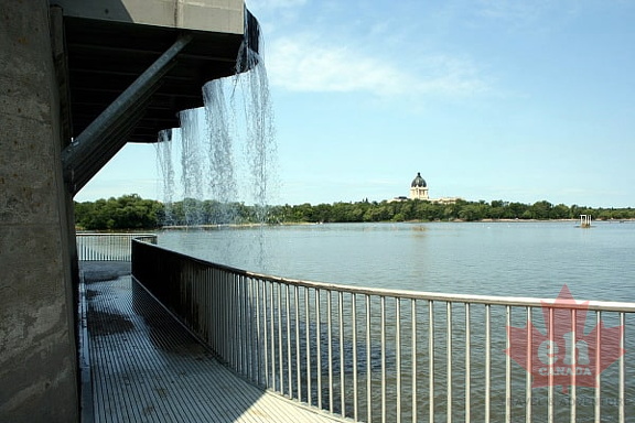 Walkway with Waterfall Views