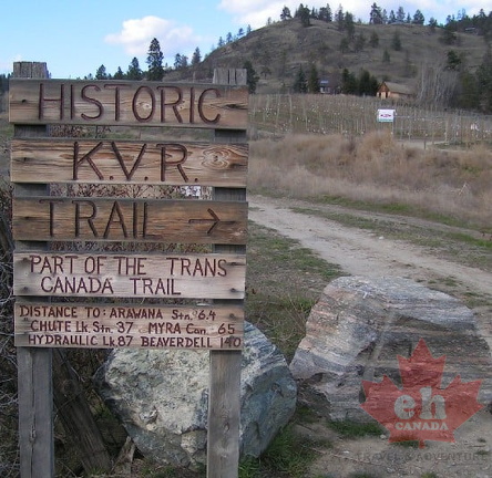 KVR Trail sign
