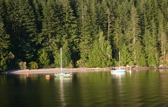 Boating near Saltery Bay