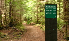 Four Lakes Trail Marker
