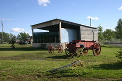 Wagon Wheel and Band Stand