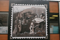 Postage Stamp Mural