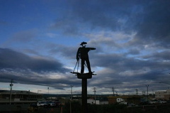 Statue at Sunset
