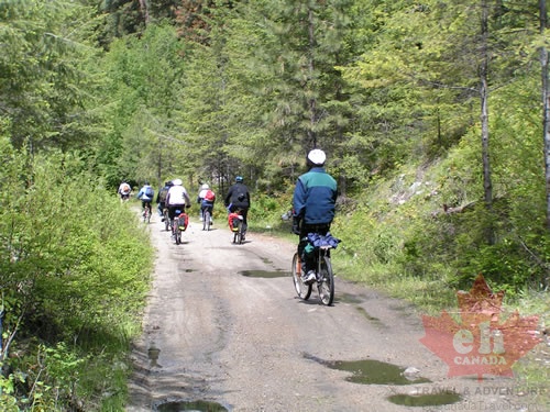 Touring near Chute Lake