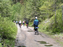 Touring near Chute Lake