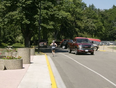 Jogging in the park