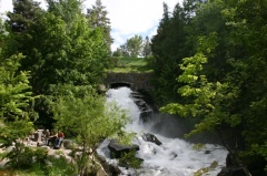 Sitting Bench by Falls