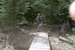 Hiking in Champion Lakes Park near Trail