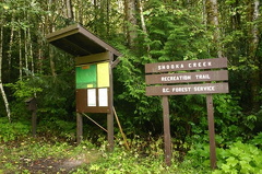 trailhead info signs
