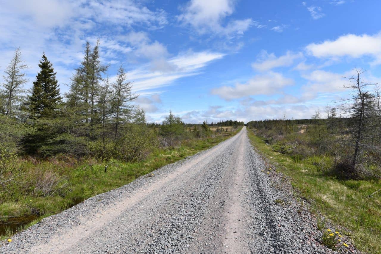 Newfoundland's T'Railway Trail connects St. John's to Channel-Port aux Basques traversing the wild, remote, center of the province