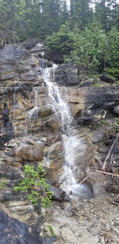 Point Lace Falls is located in the Canadian Rocky Mountains in Yoho National Park BC Canada