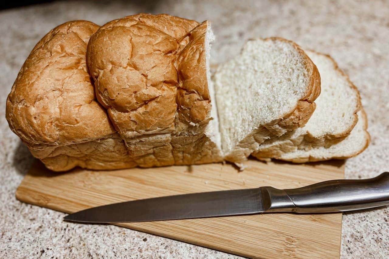 Bread loaf white homemade