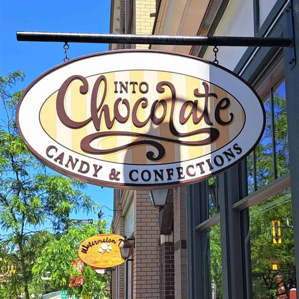 Old fashioned candy store serving homemade chocolates and fudge