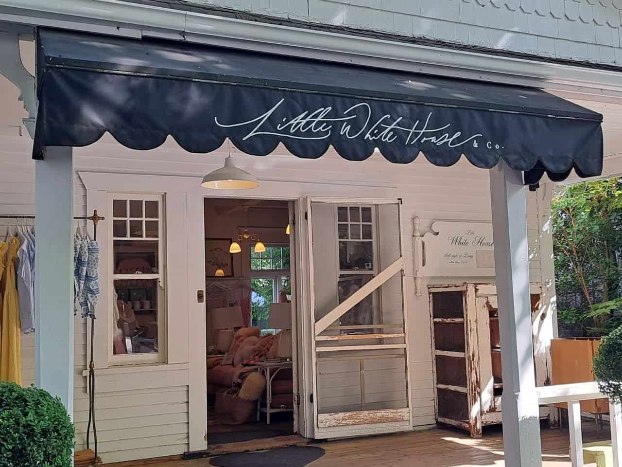 The Little white House Storefront in Fort Langley