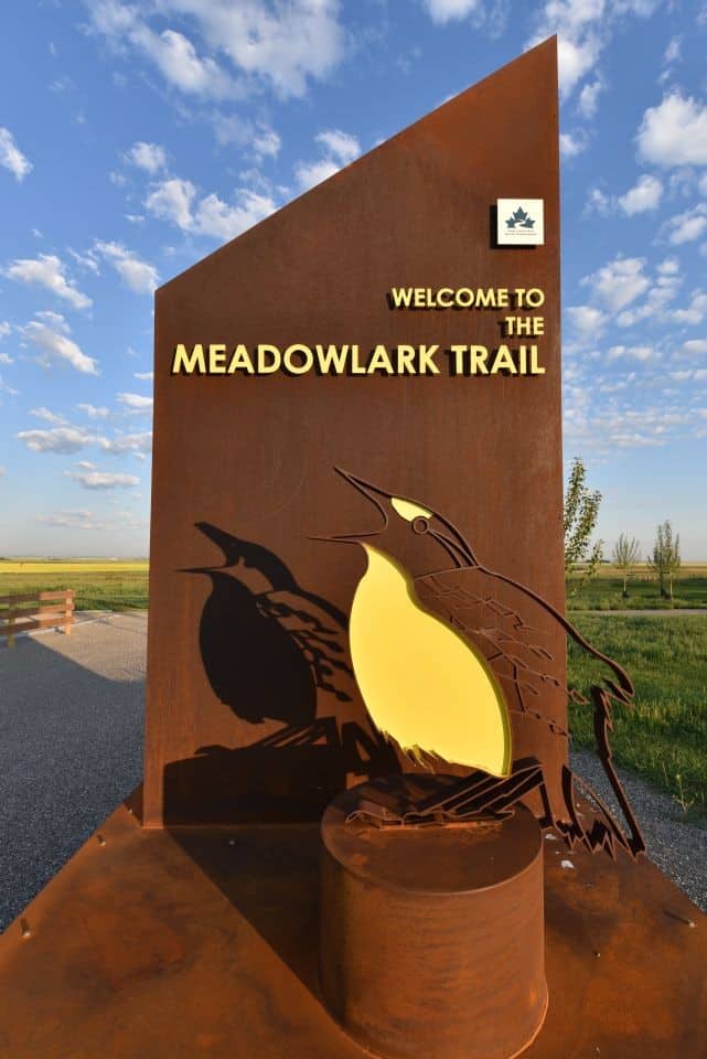 The Meadowlark Trail is one of the newest additions to the Trans Canada Trail in Alberta, Canada.