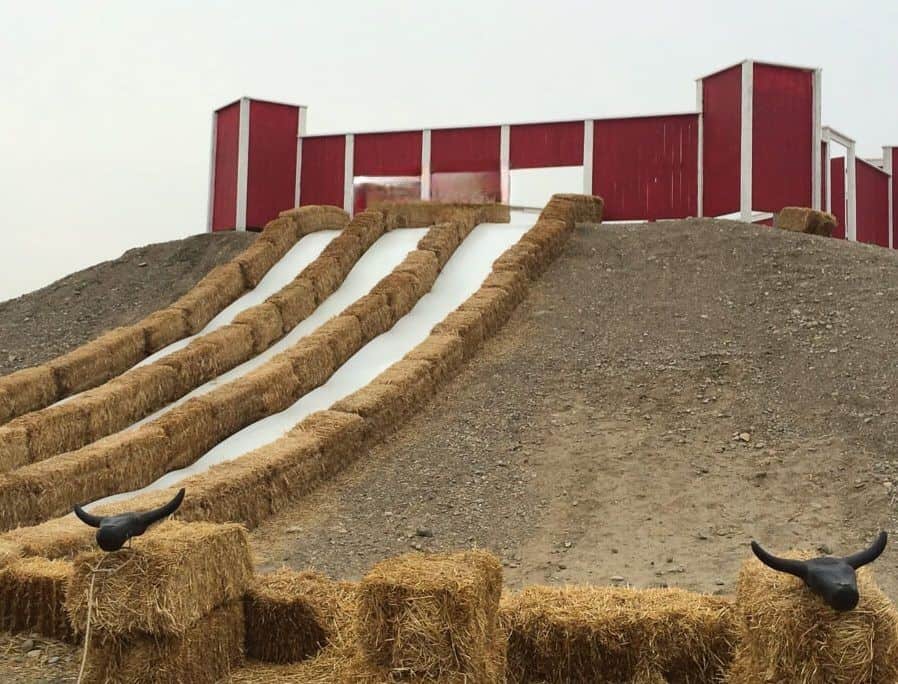 Have fun at Cobbs Adventure Park on the big slide is one of our 10 Outdoor Fall Events Near Calgary Alberta  Canada