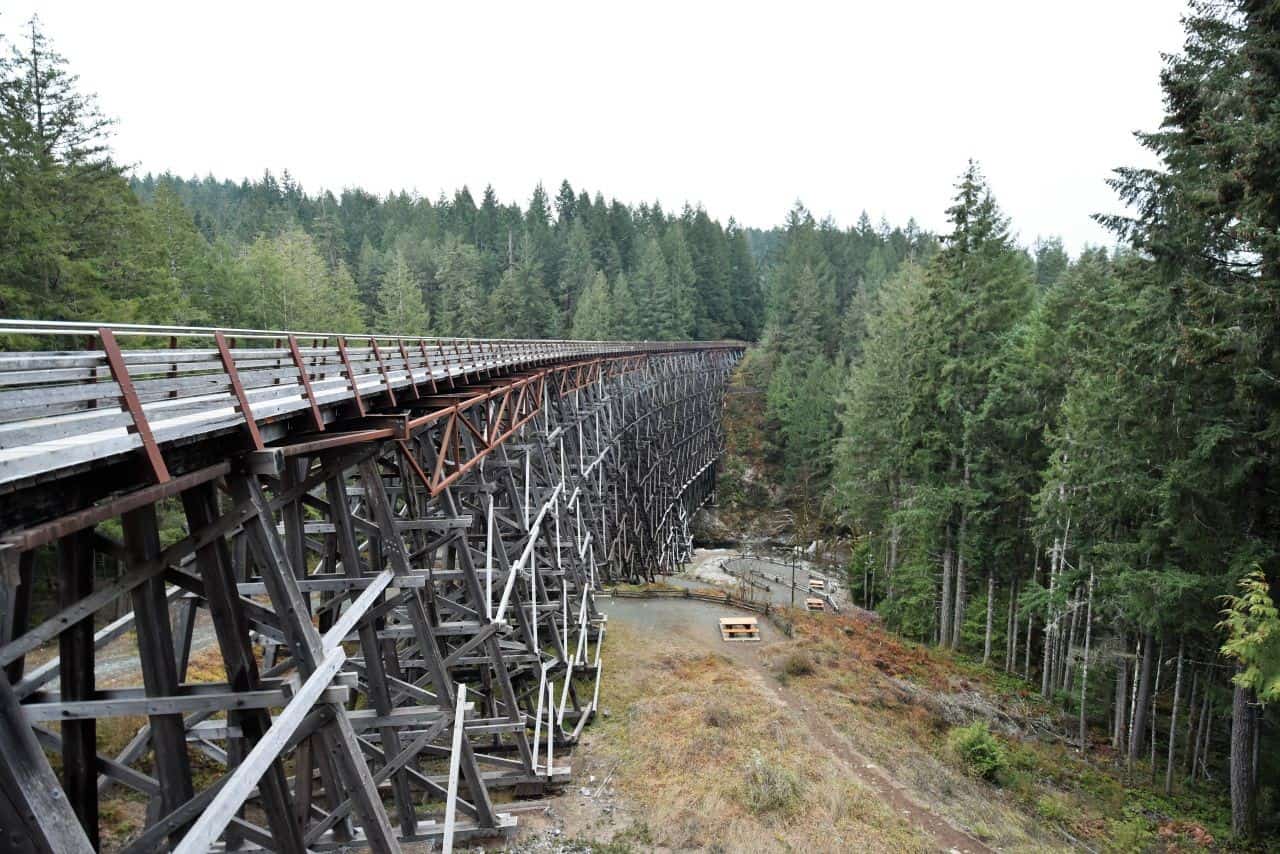 The historic Kinsol Trestle, or Koksilha River Trestle is an iconic landmark on the Cowichan Valley Rail Trail, located just outside the community of Shawnigan Lake, BC.