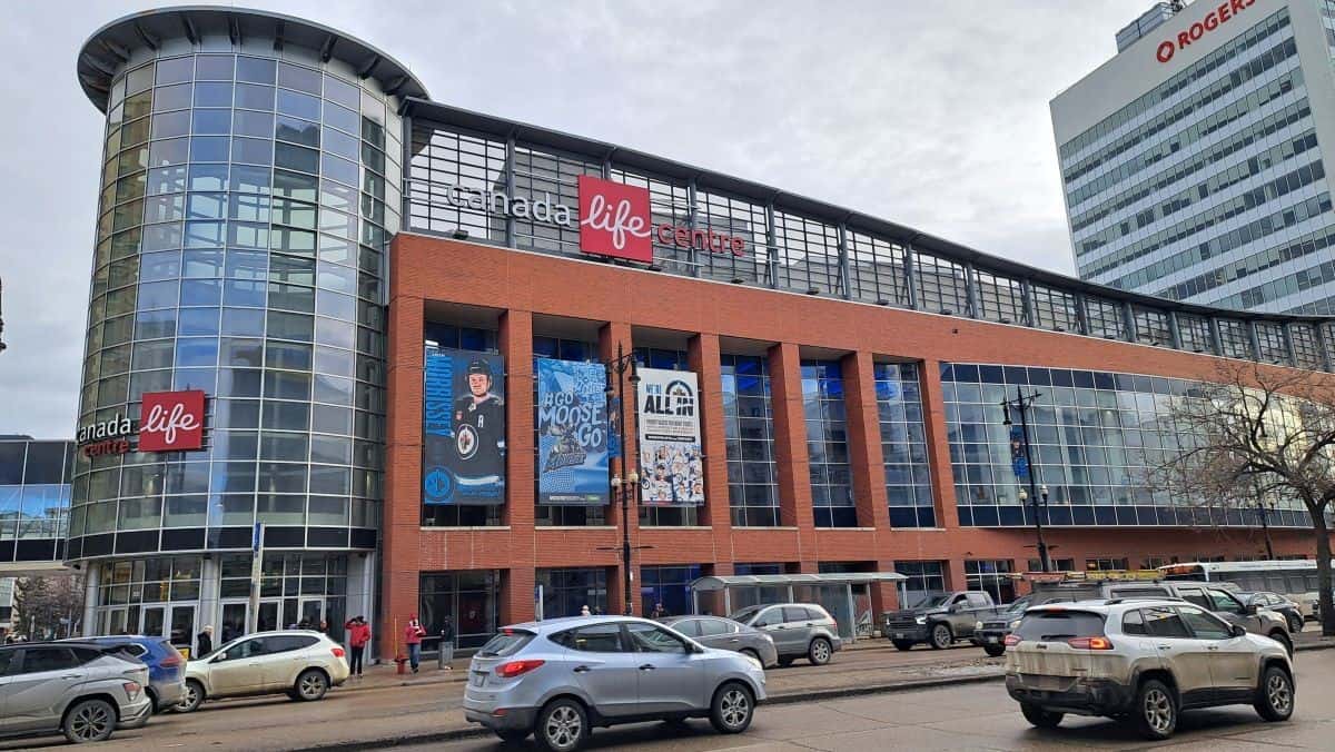 The Canada Life Centre in Winnipeg is an arena that is home to the NHL Jets team and the American Hockey League Manitoba Moose