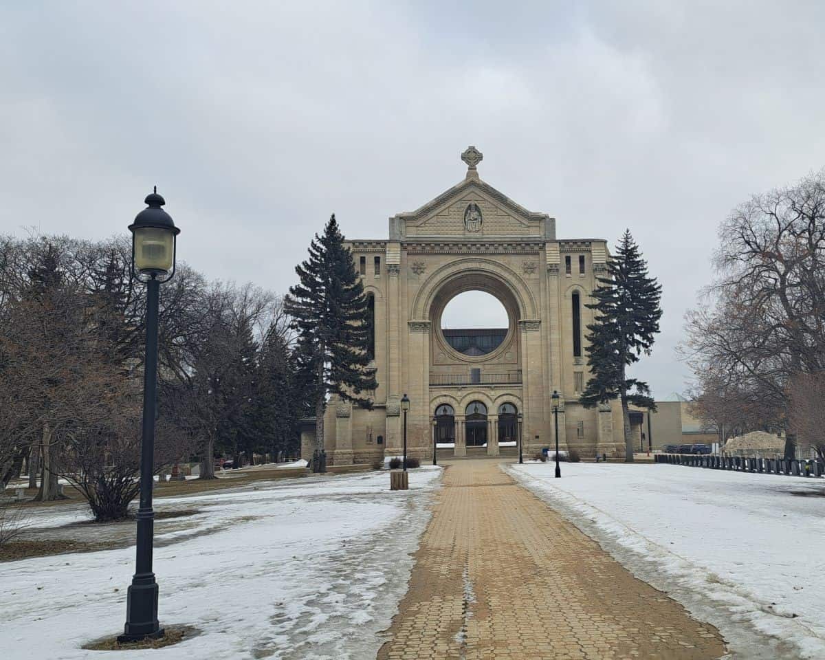 St. Boniface Cathedral in Winnipeg Manitoba Canada