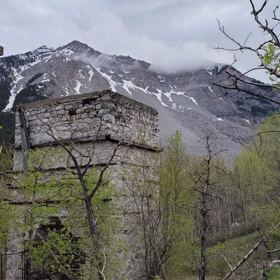 The Crowsnest Pass is rich with interesting coal mining history. You will find many different ruins scattered about the landscape in this southern Alberta area.