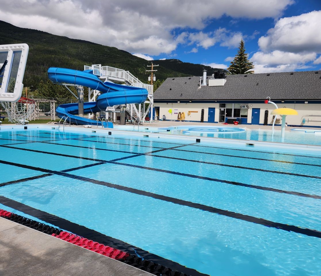 Blairemore Alberta Canada has a wonderful season outdoor public pool that is open from May to September and is a fantastic way to cool off during the hot weather of summer in Alberta.