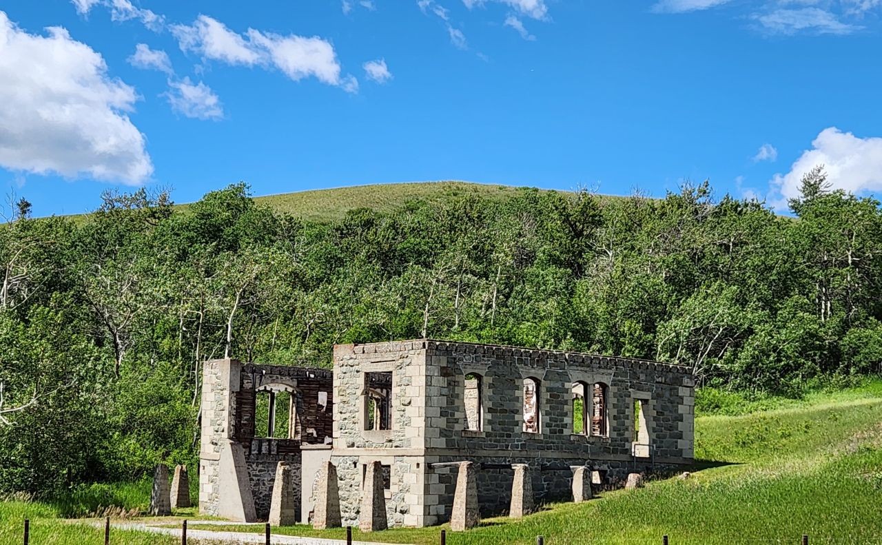 Take a stop at the Provincial Historic Site along Hwy 3 in the Crowsnest Pass of Alberta Canada. Leitch Colleries is a neat piece of history that talks about the coal mining days with interpretive signs around the park.