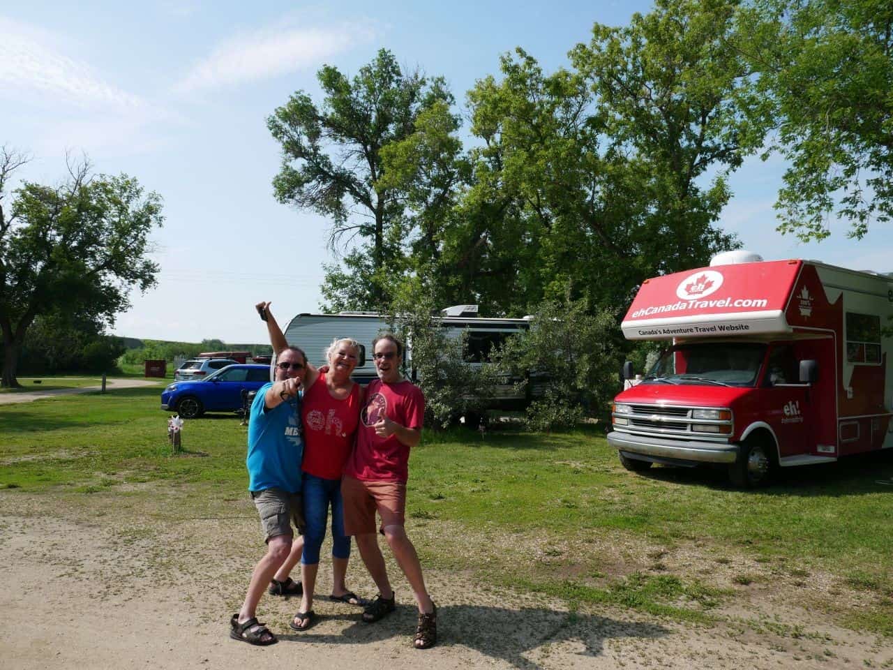 Lorne Calvert Campground in Moose Jaw Saskatchewan Canada meeting for the first time.