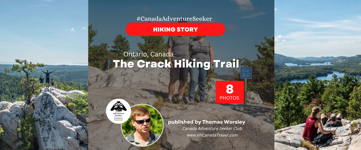 Crack Hiking Trail in Ontario Canada