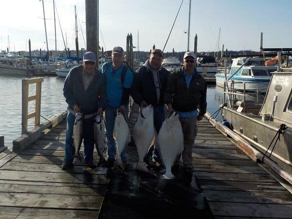 Halibut fishing on Vancouver Island with Hook'n Up Fishing Charters in Port hardy BC