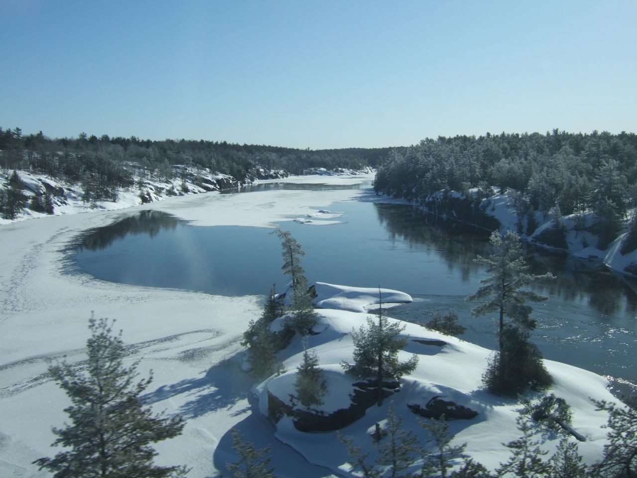 Snowy landscapes are a highlight of crossing Canada in winter aboard Via Rail's The Canadian.