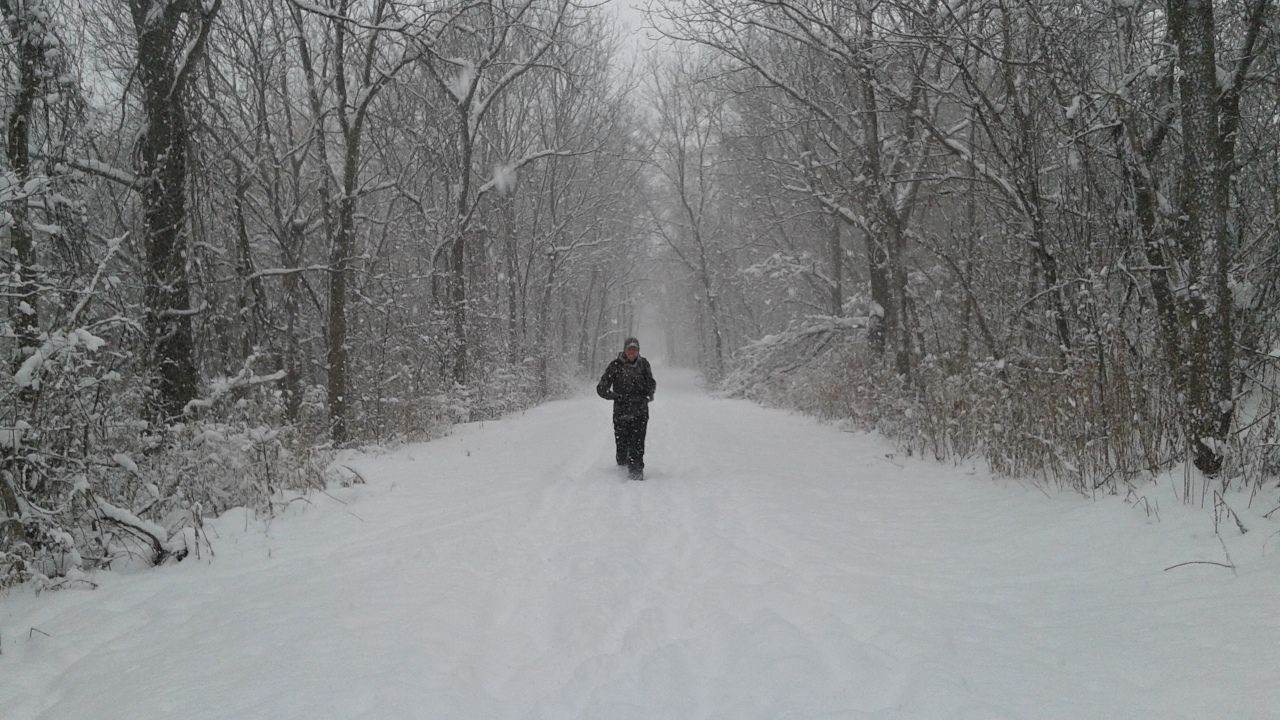 The Confederation Trail on Prince Edward Island, Canada is the perfect place to get outside play in the snow when it is transformed into a winter wonderland.