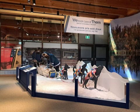 THe Prince of Wales Northern Heritage Centre Special Constable Exhibit in Yellowknife NWT Canada.