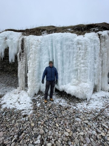 Port au Port Peninsula allowed us to see the ice caves at Campbell's Creek. 