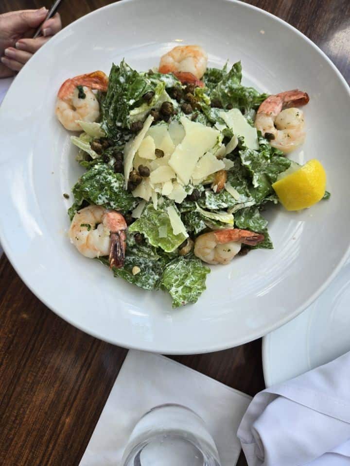 P2B Bistro and Bar menu in Vancouver included a crispy bowl of Caesar Salad .