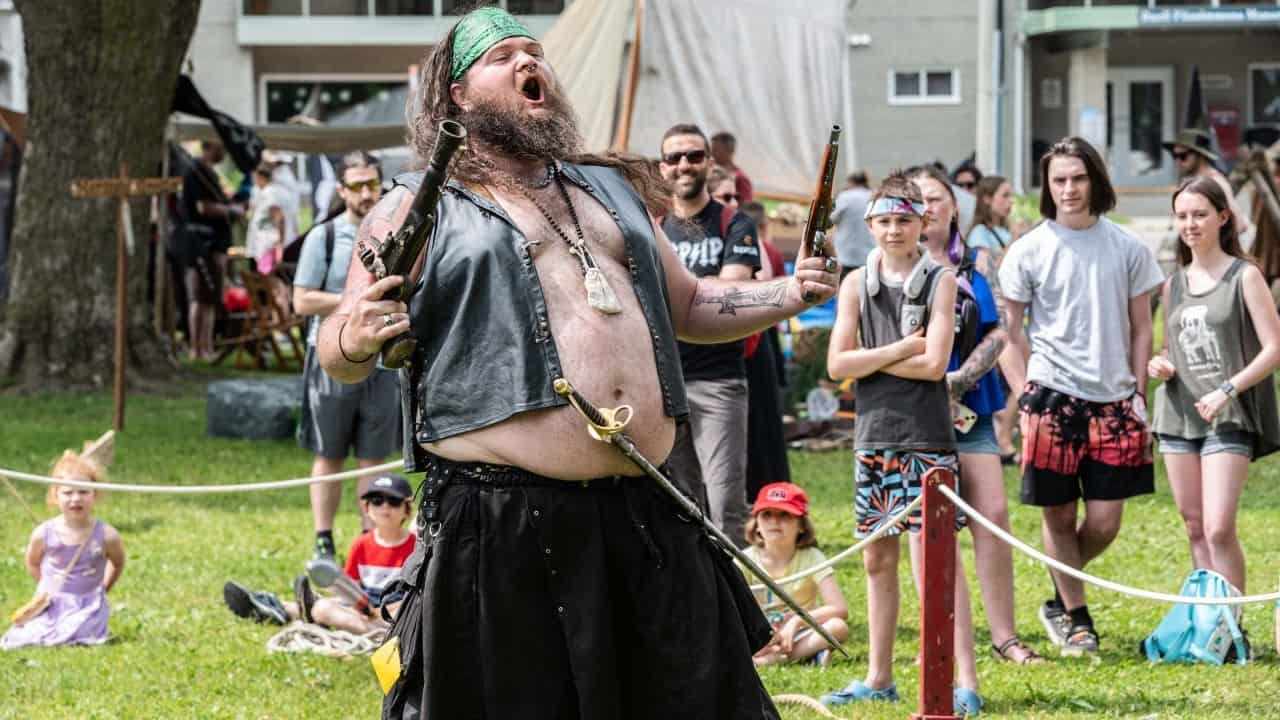 Centennial Park Activities Include The Pirates Weapons Exhibit