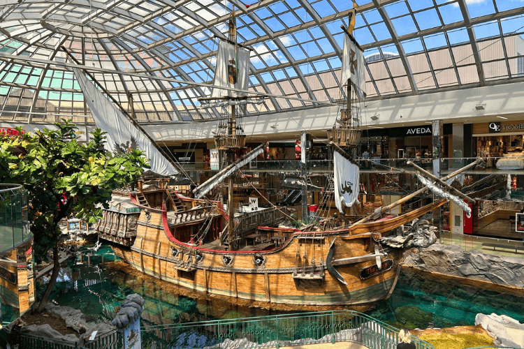 Indoor, pirate ship, West Edmonton Mall, Edmonton, Alberta