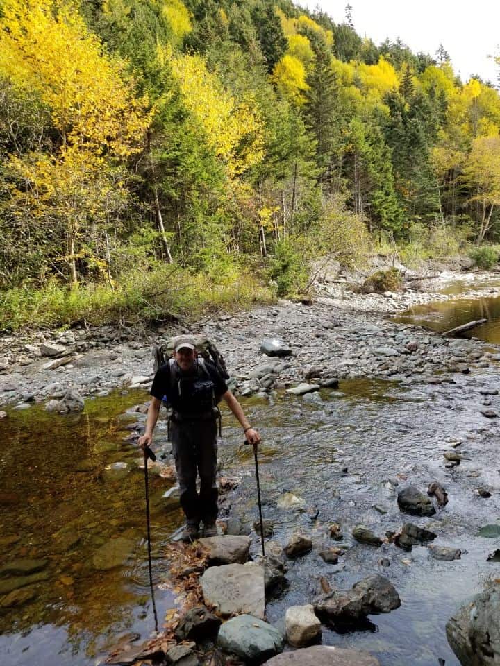 Quiddy River was the final tidal crossing we did on day 3 of our hike along the Fundy Footpath before setting up camp at the rustic campsite along its banks.
