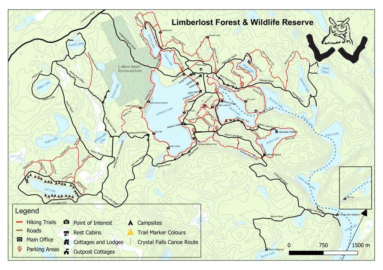 Liberlost Forest And Wildlife Reserve Map