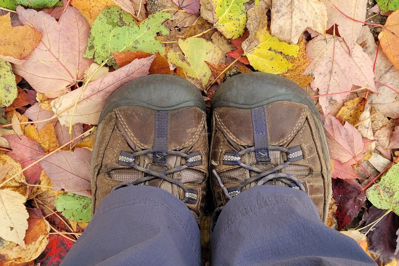 The Keen Targhee II Mid hiking boots were Sonya's go-to for tough trails across Canada. With excellent support, durability, and water resistance, they kept us steady through every rugged terrain.