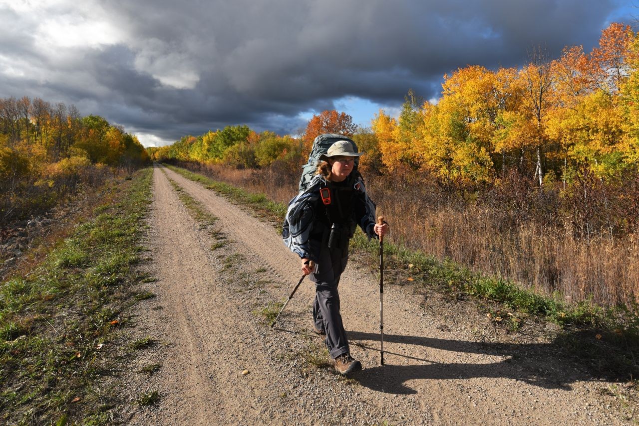 Trekking poles serve more than just hiking—used for pitching the tent, hanging laundry, and even maintaining balance, they’re an essential, multi-purpose tool for our Trans Canada Trail adventure.