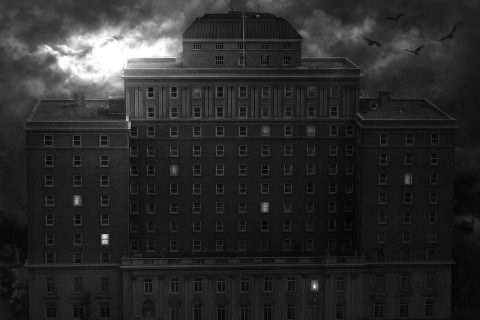 Hotel Saskatchewan combines neoclassical elegance with eerie apparitions, including a mysterious female ghost and disturbing occurrences in the Regency Ballroom, making it a chilling place to stay.